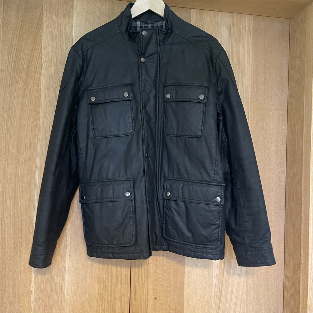 Men’s J.Crew waxed field coat size large